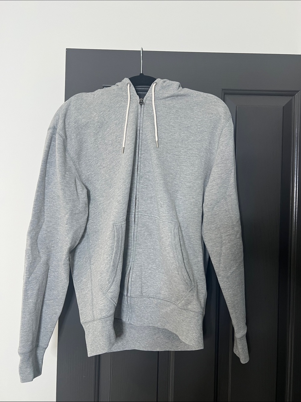 J. Crew Light Gray Zip-Up Hoodie